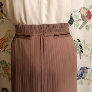Pleated Maxi Skirt